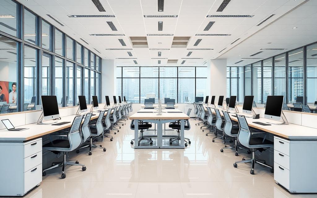 Clean and organized modern office space